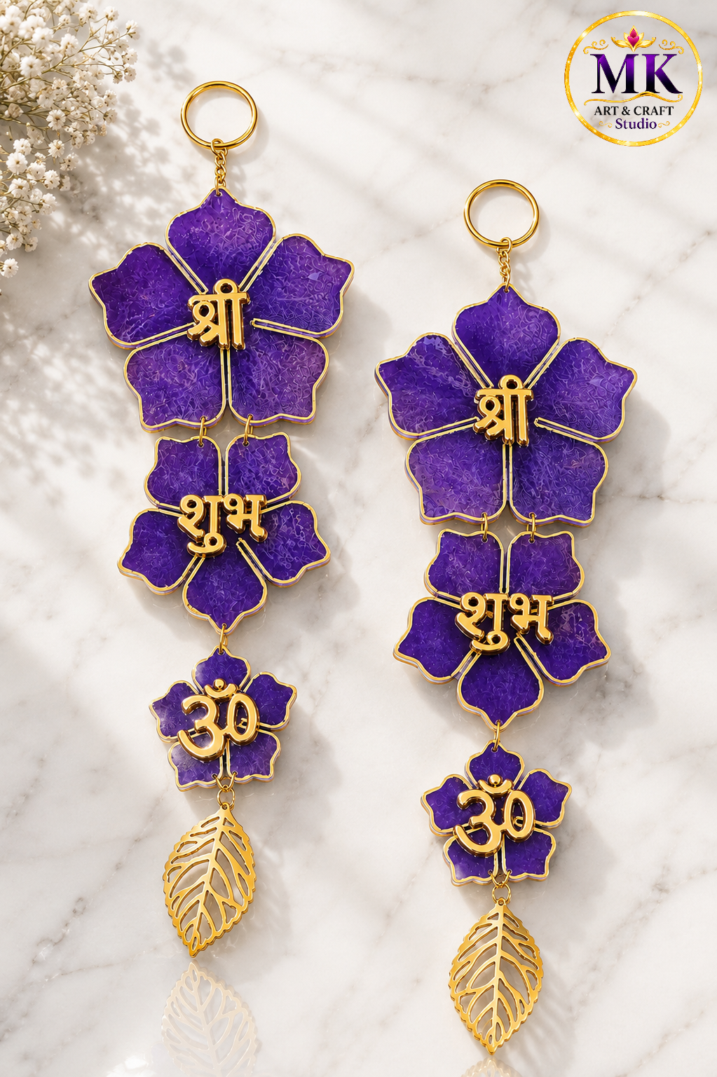 Shubh Divine Purple Hanging Panel