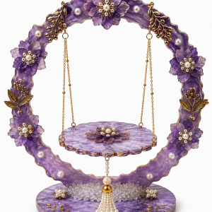 Royal Amethyst Floral Resin Jhula