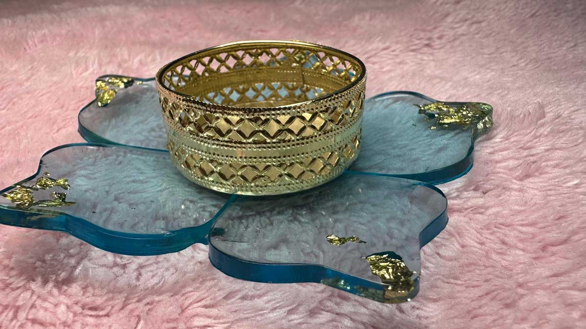 Tealight Candle Holder Blue - Image 3