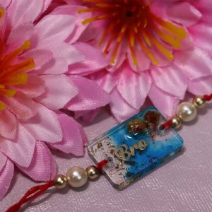 Bro Resin Rakhi Blue Color